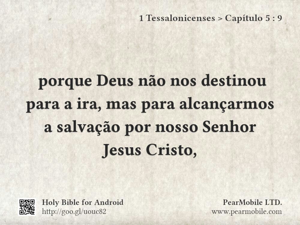 1 Tessalonicenses, Capítulo 5:9